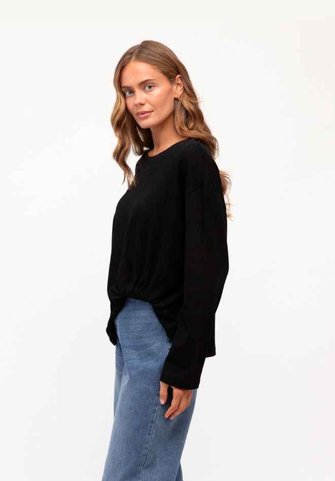 Long Sleeve Easy Tuck - Black