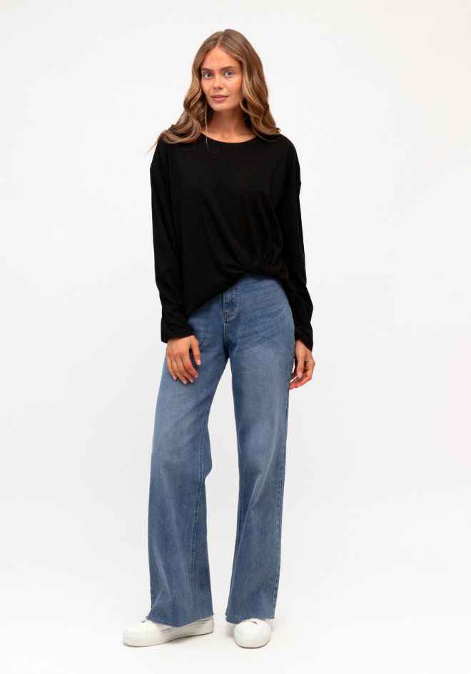 Long Sleeve Easy Tuck - Black