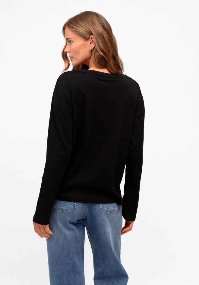 Long Sleeve Easy Tuck - Black