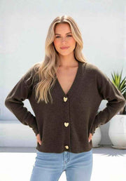 Lulu Love Cardi - Chocolate
