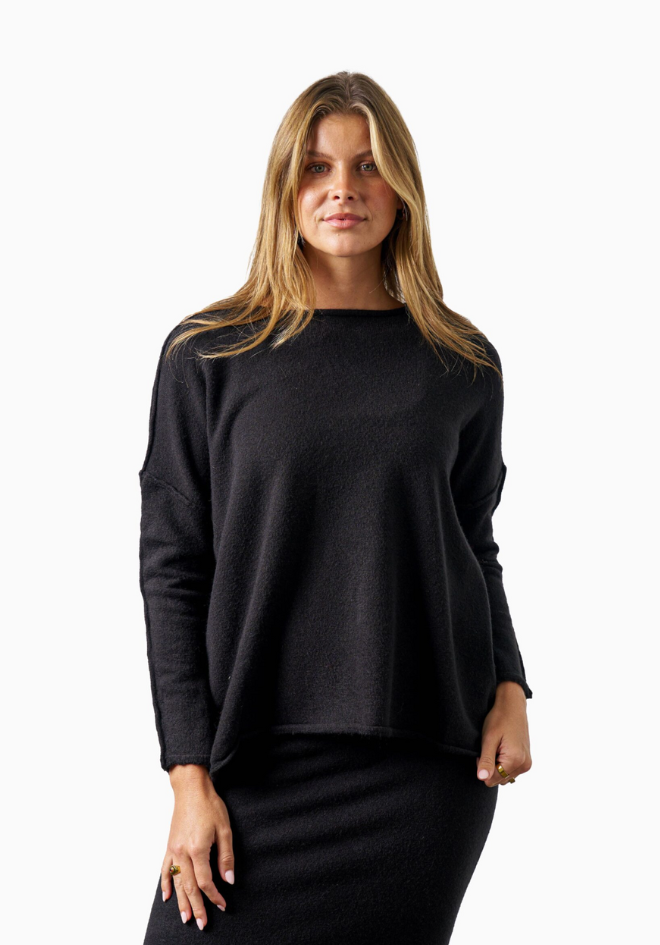 Tammy Knit Top - Black