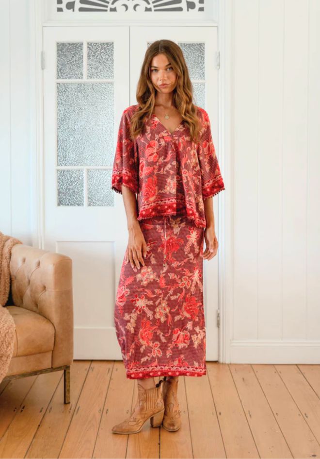 Ziggy Print Gabriella Top