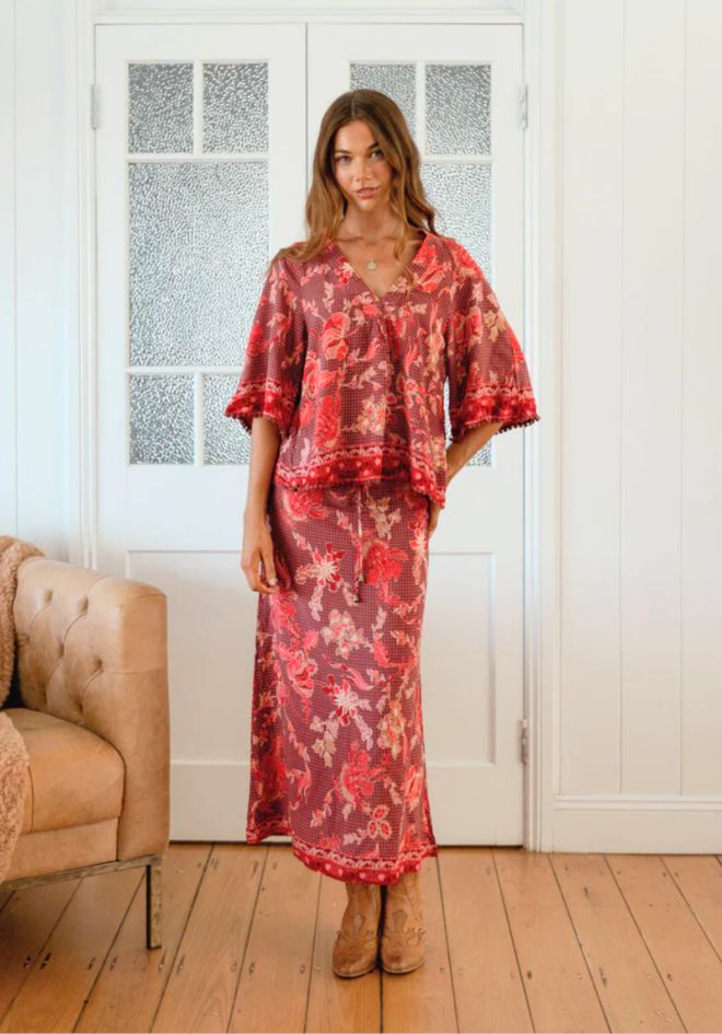 Ziggy Print Woods Maxi Skirt