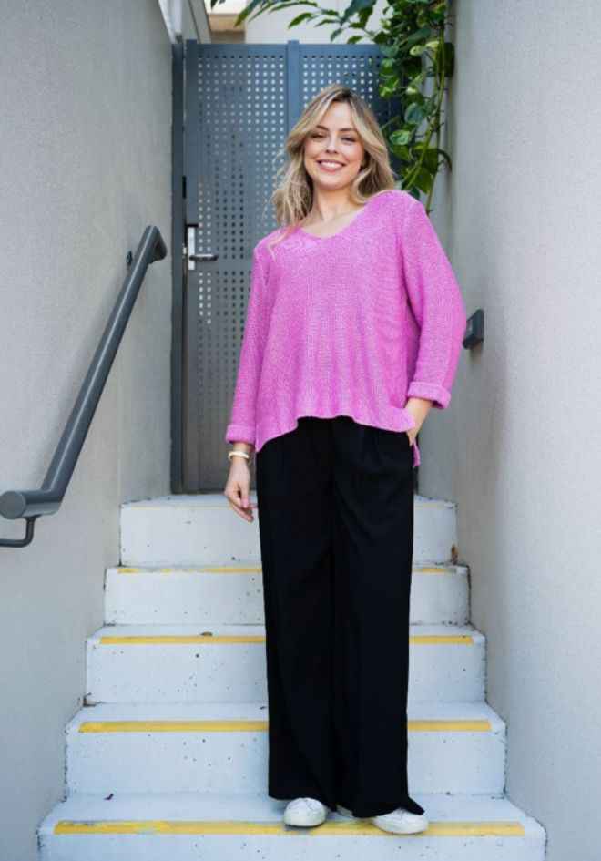 Aria Knit - Raspberry Pink