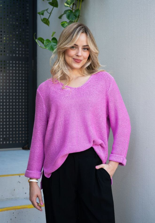Aria Knit - Raspberry Pink