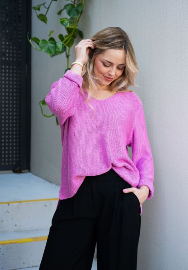 Aria Knit - Raspberry Pink