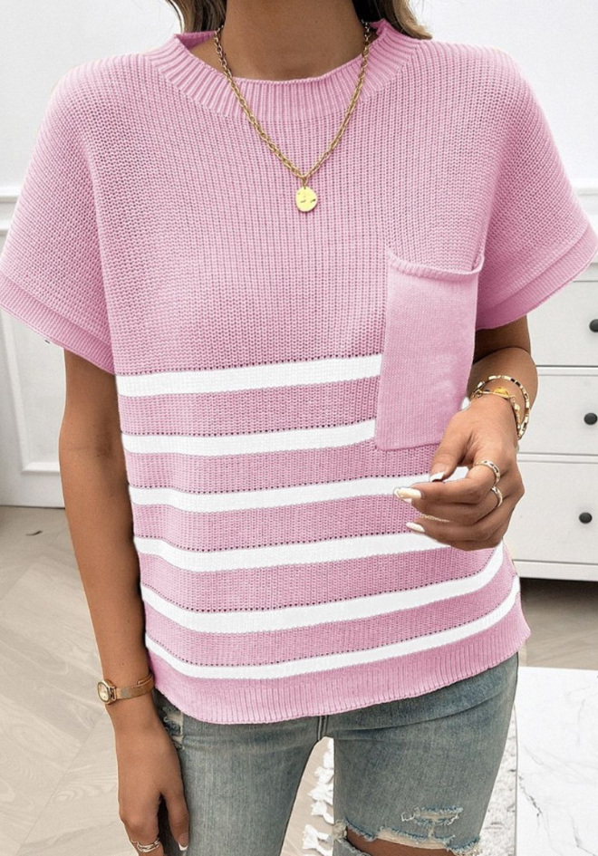 Candy Stripe Knit Top
