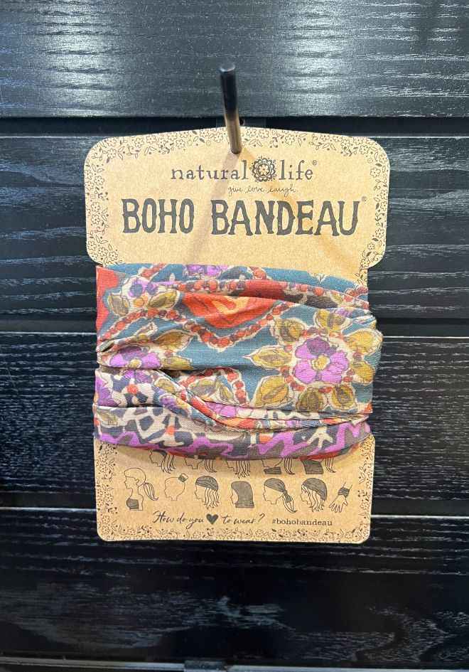 Boho Bandeau - Brown Tuscany Border