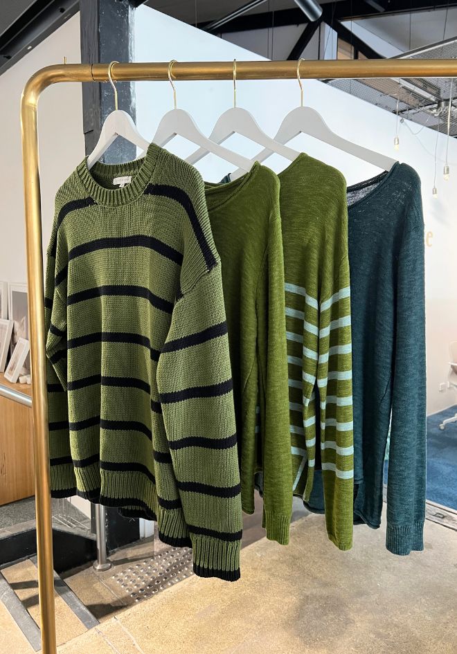 Lauren Stripe Knit - Green