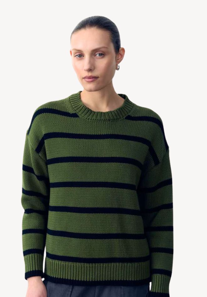 Lauren Stripe Knit - Green