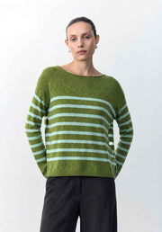 Bobbie Top - Moss/Seafoam