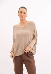 Cari Sparkle Knit - Gold