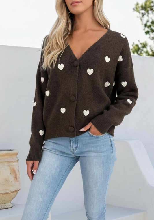 Lots To Love Cardi - Chocolate