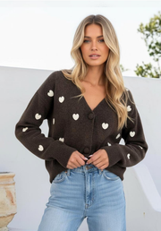 Lots To Love Cardi - Chocolate