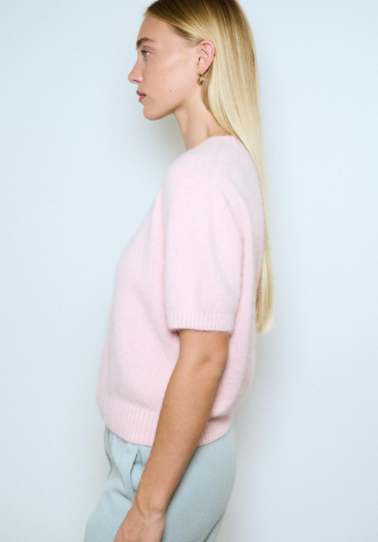 Anna Knit Tee - Pink