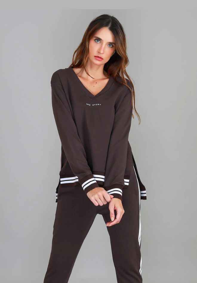 Pammy 3S Logo Sweater - Truffle