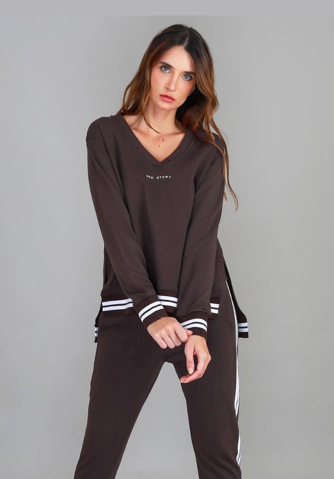 Pammy 3S Logo Sweater - Truffle