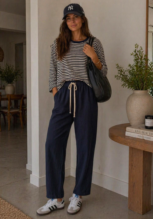 Drift Stripe Top - Navy