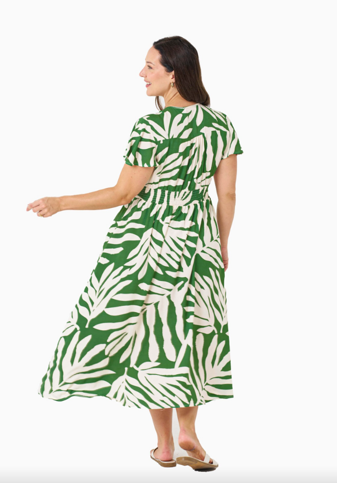 Valerie Midi Dress - Sage