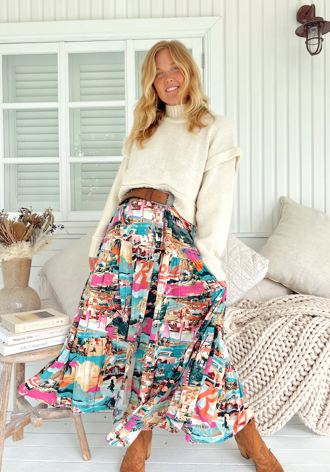 Rome Print Tessa Maxi