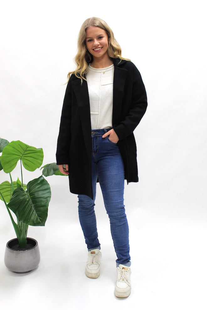 Zuzu Coatigan - Black - Kat and Ko Clothing