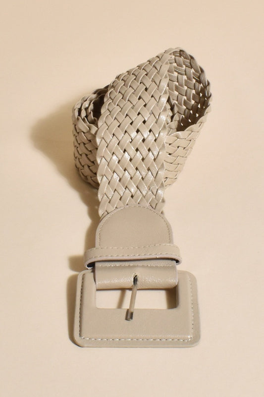 Covered Buckle Plait Belt - Kat and Ko Clothing