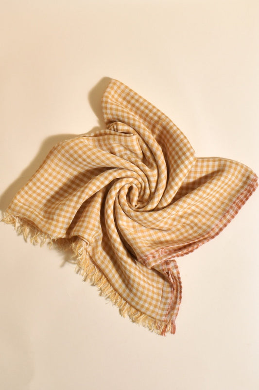 Light Weight Gingham Scarf
