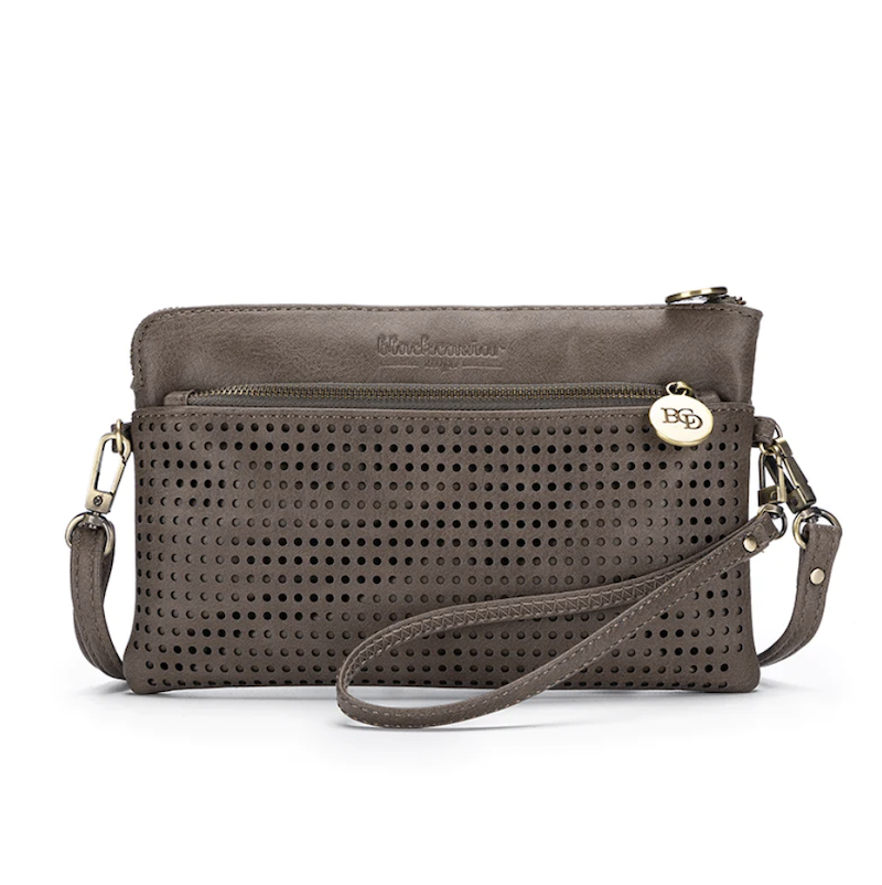 Nina Crossbody Clutch - Dark Taupe - Kat and Ko Clothing
