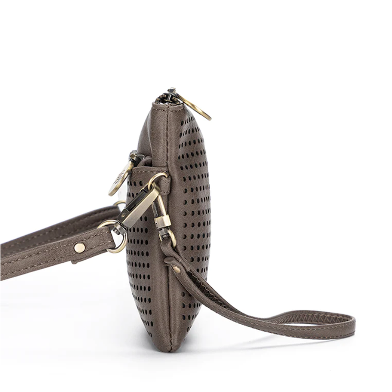 Nina Crossbody Clutch - Dark Taupe - Kat and Ko Clothing