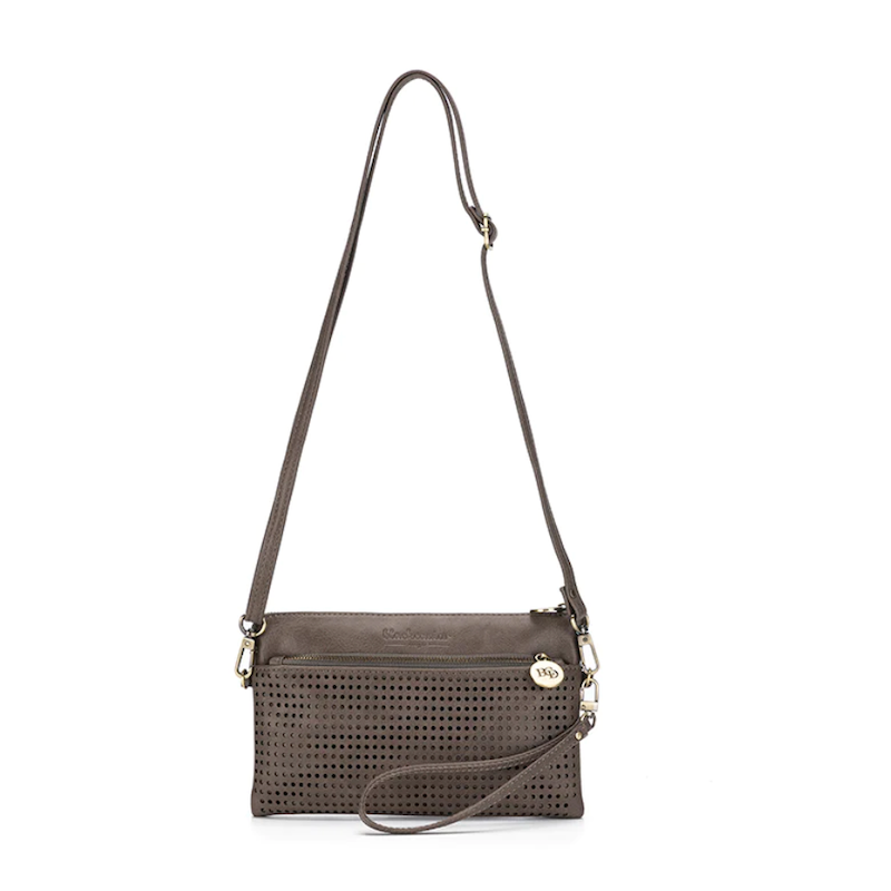 Nina Crossbody Clutch - Dark Taupe - Kat and Ko Clothing