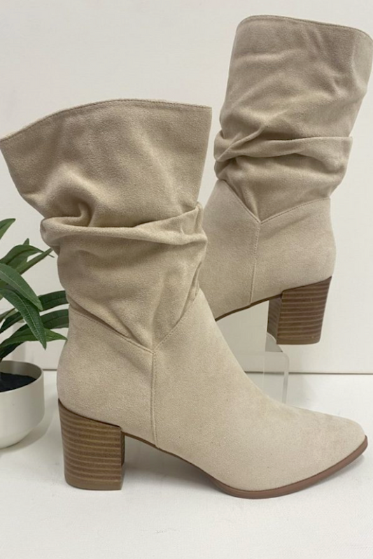 Flash Ankle Boot - Cream