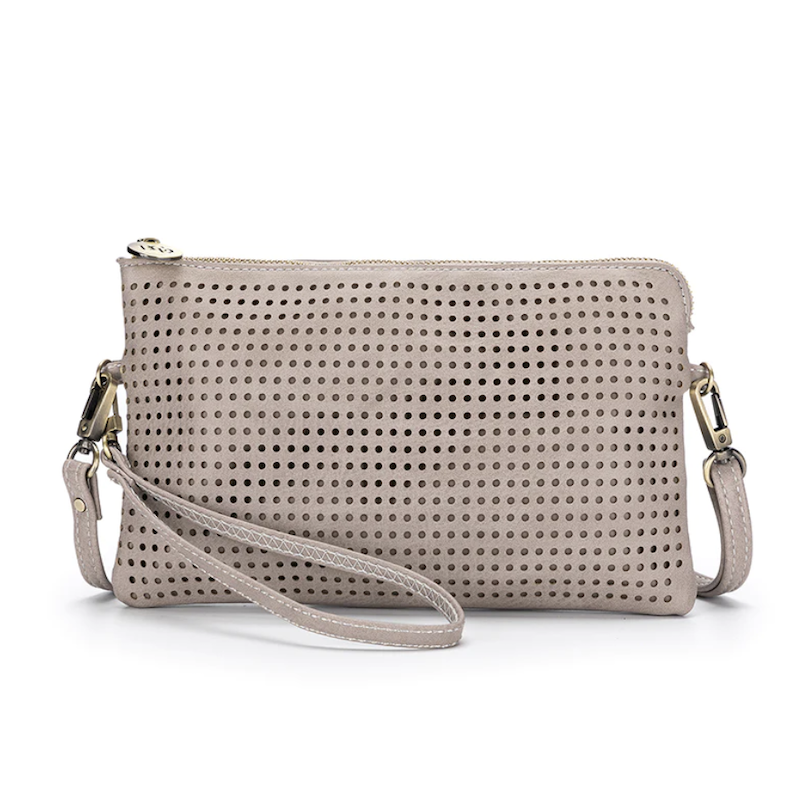 Nina Crossbody Clutch - Stone
