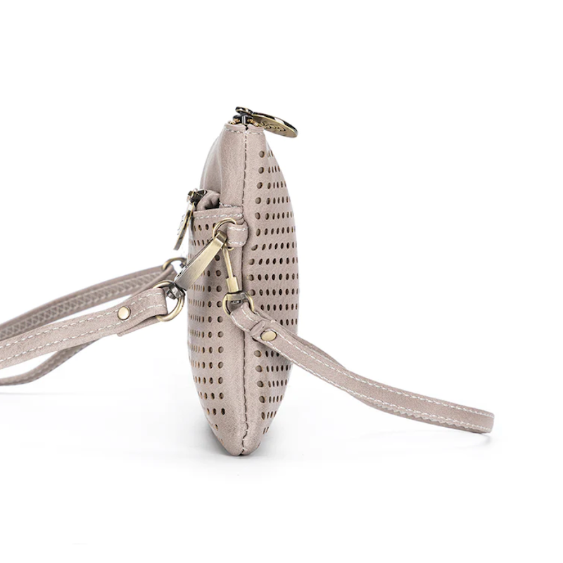 Nina Crossbody Clutch - Stone