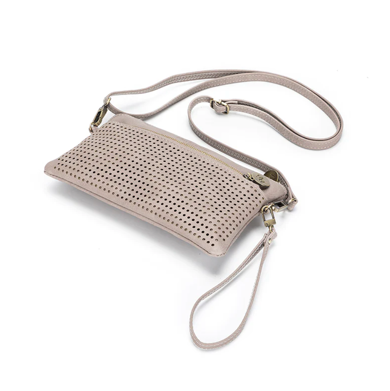 Nina Crossbody Clutch - Stone