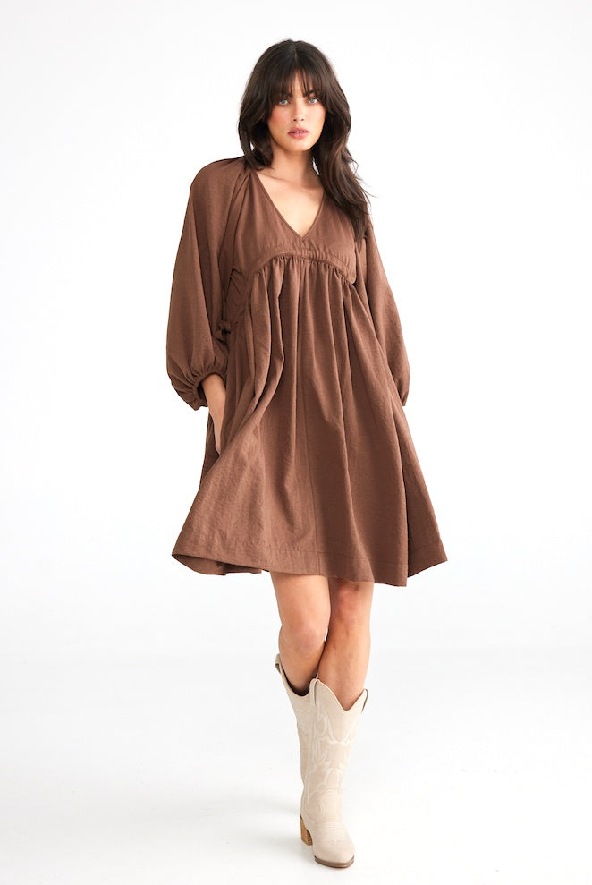 Gaia Dress - Chocolate