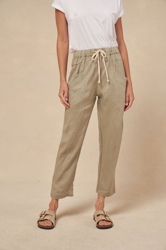 Luxe Pant - Khaki - Kat and Ko Clothing