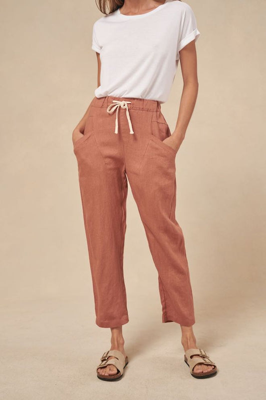 Luxe Pants - Terracotta - Kat and Ko Clothing