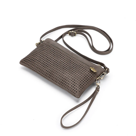 Nina Crossbody Clutch - Dark Taupe - Kat and Ko Clothing